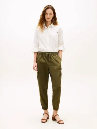 Pantalon de jogging cargo en coton stretch