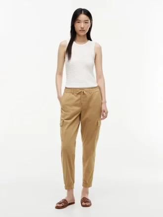 Pantalon de jogging cargo en coton stretch