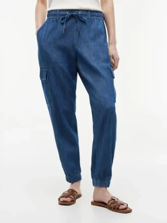 Pantalon de jogging cargo en coton stretch