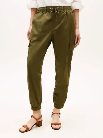 Pantalon de jogging cargo en coton stretch