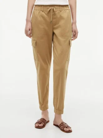 Pantalon de jogging cargo en coton stretch
