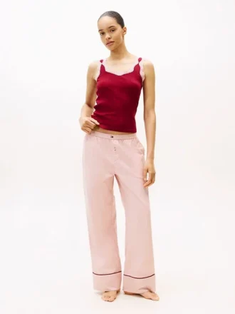 Pantalon de pyjama en flanelle à chevrons