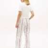Pantalon de pyjama en popeline rayée