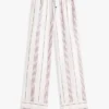 Pantalon de pyjama en popeline rayée