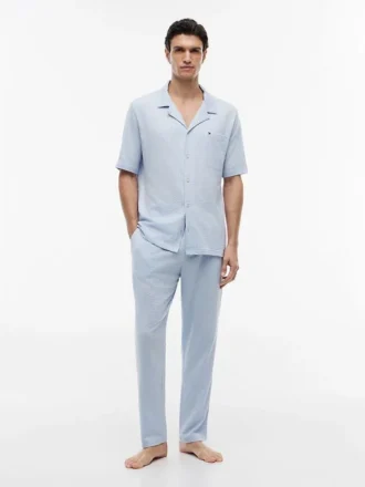 Pantalon de pyjama en seersucker