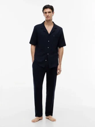 Pantalon de pyjama en seersucker