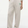 Pantalon de survêtement en tissu éponge à logo script décontracté Pantalon de survêtement en tissu éponge à logo script décontracté