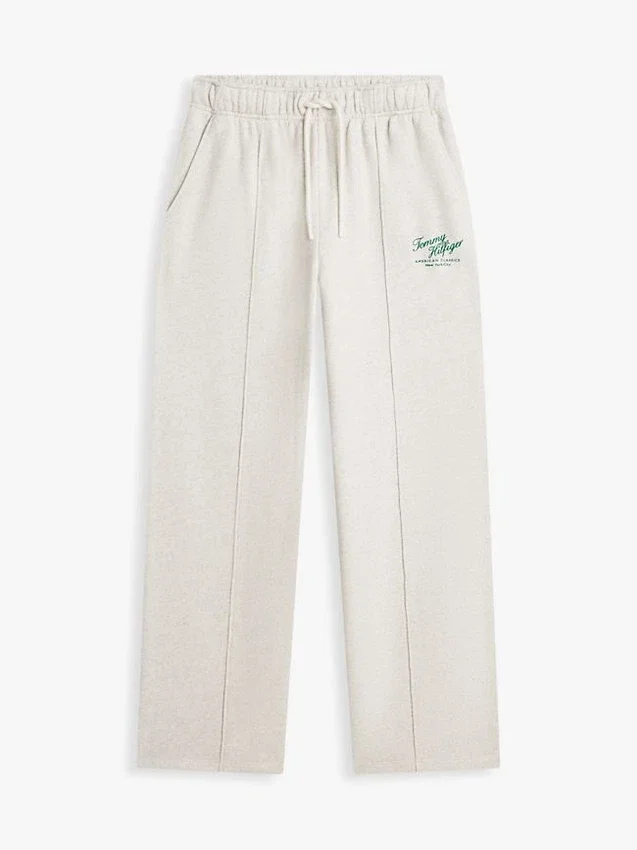 Pantalon de survêtement en tissu éponge à logo script décontracté Pantalon de survêtement en tissu éponge à logo script décontracté