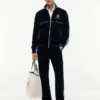 Pantalon de survêtement en velours à monogramme Pantalon de survêtement en velours à monogramme