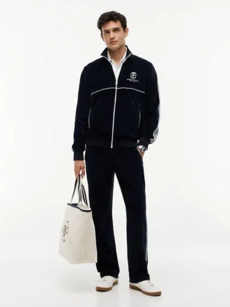 Pantalon de survêtement en velours à monogramme