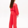 Pantalon de survêtement pour enfant avec logo drapeau ondulé Pantalon de survêtement pour enfant avec logo drapeau ondulé
