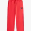 Pantalon de survêtement pour enfant avec logo drapeau ondulé Pantalon de survêtement pour enfant avec logo drapeau ondulé