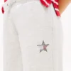 Pantalon de survêtement pour enfant avec logo étoile en strass Pantalon de survêtement pour enfant avec logo étoile en strass