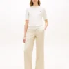 Pantalon droit en sergé léger