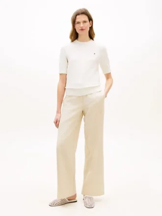 Pantalon droit en sergé léger Pantalon droit en sergé léger