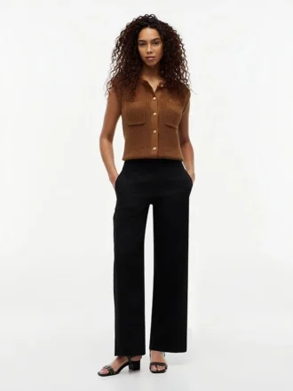 Pantalon droit en sergé léger Pantalon droit en sergé léger