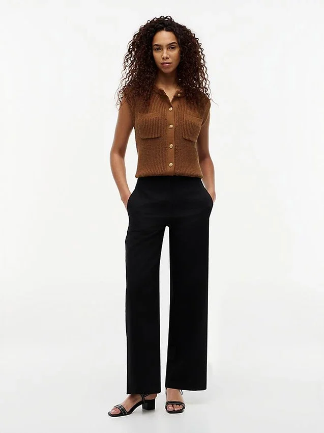 Pantalon droit en sergé léger Pantalon droit en sergé léger
