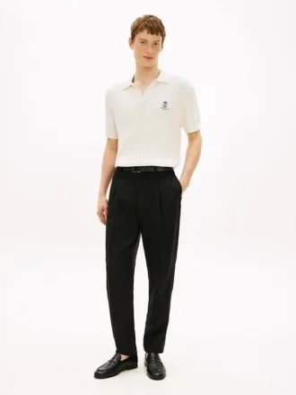 Pantalon en lin ajusté New York Label Pantalon en lin ajusté New York Label