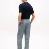 Pantalon en lin à carreaux Glen Plaid New York Label Pantalon en lin à carreaux Glen Plaid New York Label