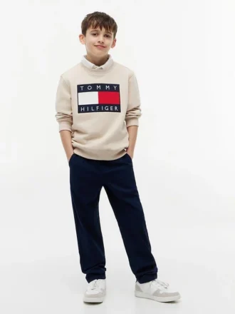 Pantalon en popeline stretch Paper-Touch pour enfant