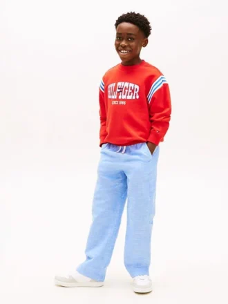 Pantalon à enfiler en coton flammé pour enfant