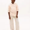 Pantalon à enfiler en coton flammé pour enfant