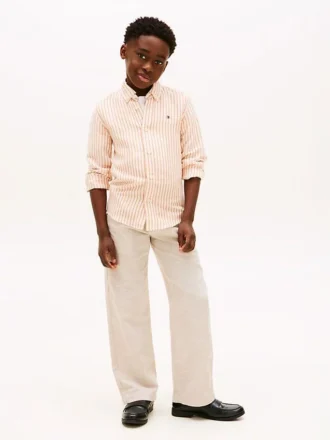 Pantalon à enfiler en coton flammé pour enfant