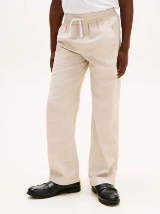 Pantalon à enfiler en coton flammé pour enfant