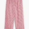 Pantalon à enfiler en lin mélangé à carreaux vichy Pantalon à enfiler en lin mélangé à carreaux vichy