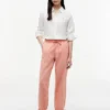 Pantalon à enfiler en mélange lin-coton Pantalon à enfiler en mélange lin-coton