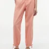 Pantalon à enfiler en mélange lin-coton Pantalon à enfiler en mélange lin-coton