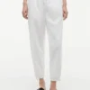 Pantalon à enfiler en mélange lin-coton Pantalon à enfiler en mélange lin-coton