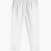 Pantalon à enfiler en mélange lin-coton Pantalon à enfiler en mélange lin-coton