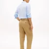 Pantalon fuselé en lin teint en pièce Pantalon fuselé en lin teint en pièce