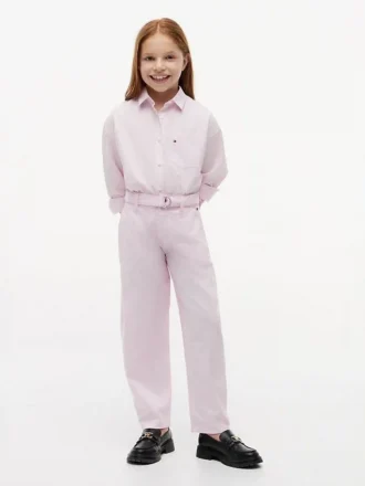 Pantalon large à ceinture pour enfant