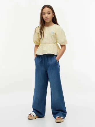 Pantalon large en chambray pour enfant