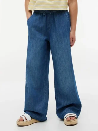 Pantalon large en chambray pour enfant