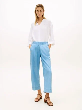Pantalon large à enfiler