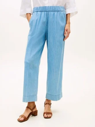 Pantalon large à enfiler