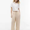 Pantalon léger en lin mélangé à enfiler Pantalon léger en lin mélangé à enfiler