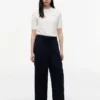 Pantalon léger en lin mélangé à enfiler Pantalon léger en lin mélangé à enfiler