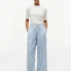 Pantalon léger en lin mélangé à enfiler Pantalon léger en lin mélangé à enfiler