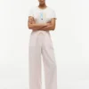 Pantalon léger en lin mélangé à enfiler Pantalon léger en lin mélangé à enfiler