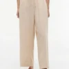 Pantalon léger en lin mélangé à enfiler Pantalon léger en lin mélangé à enfiler