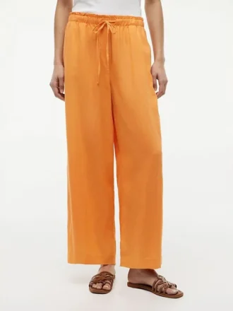 Pantalon léger en lin mélangé à enfiler Pantalon léger en lin mélangé à enfiler
