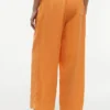 Pantalon léger en lin mélangé à enfiler Pantalon léger en lin mélangé à enfiler