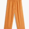 Pantalon léger en lin mélangé à enfiler Pantalon léger en lin mélangé à enfiler