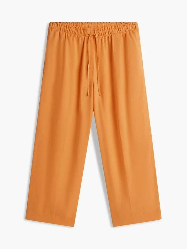Pantalon léger en lin mélangé à enfiler Pantalon léger en lin mélangé à enfiler