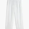 Pantalon léger en lin mélangé à enfiler Pantalon léger en lin mélangé à enfiler