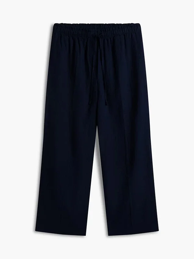 Pantalon léger en lin mélangé à enfiler Pantalon léger en lin mélangé à enfiler